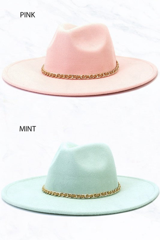 Fedora Hat with Chain | Lela Amor display picture 3