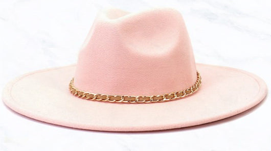 Fedora Hat with Chain