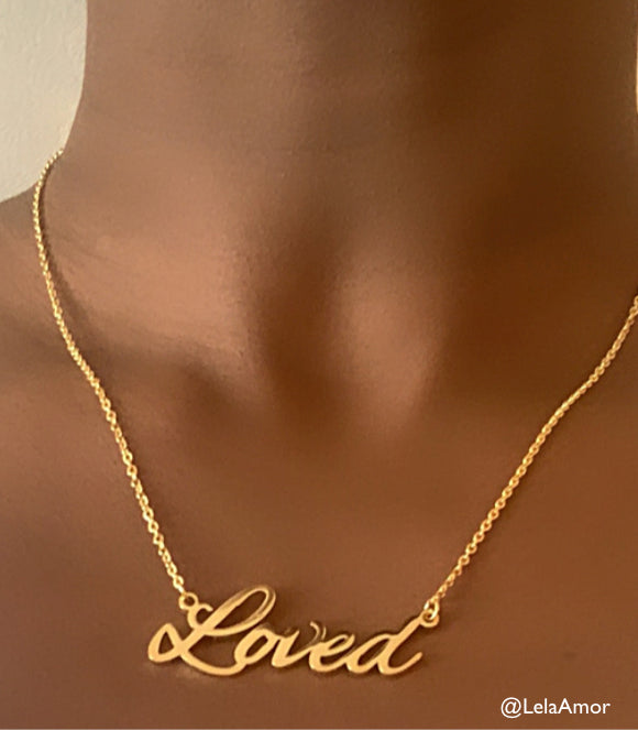 Loved Necklace Gold